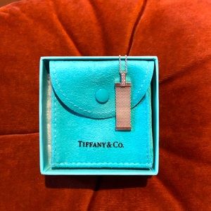 Tiffany & Co. Sterling Silver Diamond Drop Pendant